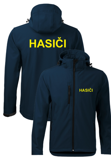 Tmavě modrá softshelová bunda pro hasiče1